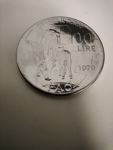 Moneta 100 lire fao 1979 - moneta,