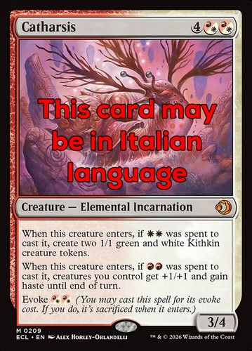 Mtg catharsis foil exc - mtg,