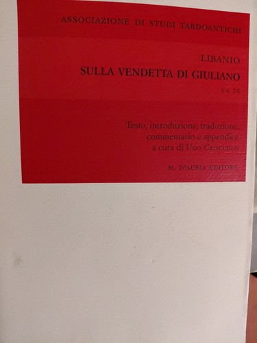 Libanio sulla vendetta - , di