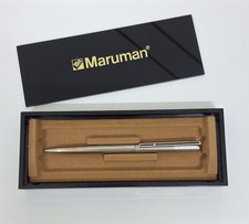 Penna a Sfera Vintage Made in Italy, MARUMAN, in metallo Rodiato, con  custodia