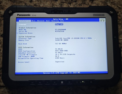 Panasonic windows 11 - fz,