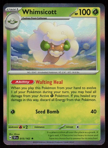 Whimsicott 015 162 - 015/162, raro