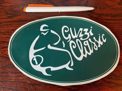 Vintage moto guzzi sticker - moto,