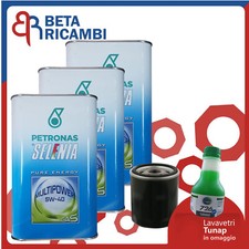 Kit Tagliando Panda Natural Power Metano GPL Filtro Olio Selenia Gas + Tunap 726