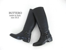 Stivali equitazione Buttero pelle nera taglia 35,5EU 5,5US Made in Italy donna