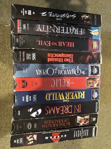 Vhs horror thriller lot - horror/thriller,