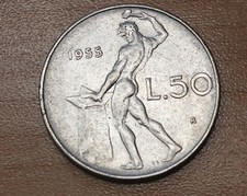 1955 Italy 50 Lire 