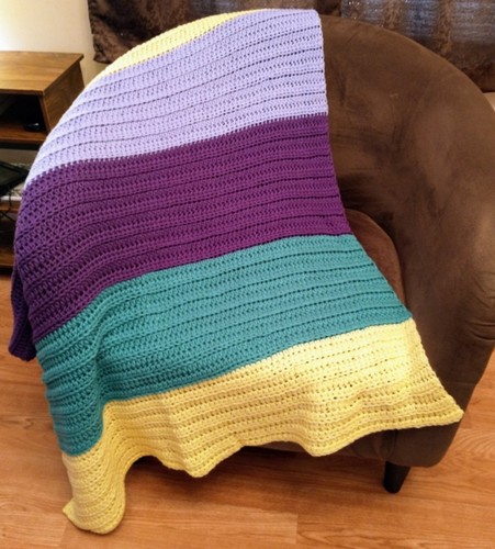 Coperta afgana all'uncinetto
