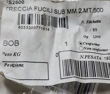 Sagola per fucili da sub alta tenacità, nero, 2 mm - 500 mt