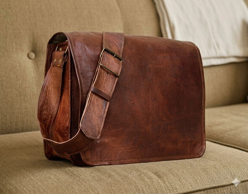 Vintage pelle marrone - 15",