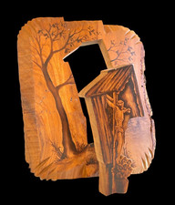 Crocefisso legno intagliata
