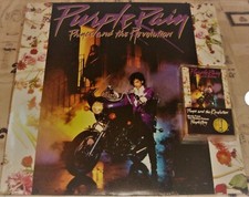 PRINCE & REVOLUTION Lot: MC + LP 'PURPLE RAIN' REMASTERED 180 GR REISSUE VINYL