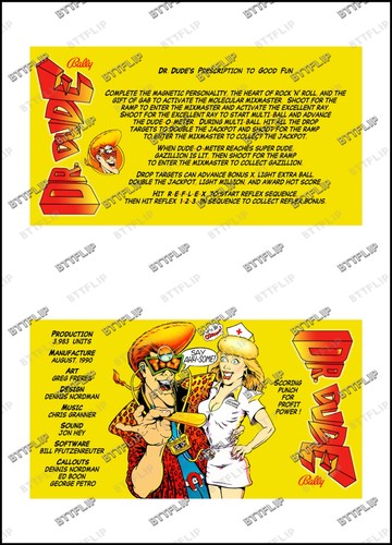 Bally dude 1990 - dude, cartes