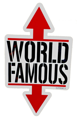 Adesivo supreme world - adesivo, famous