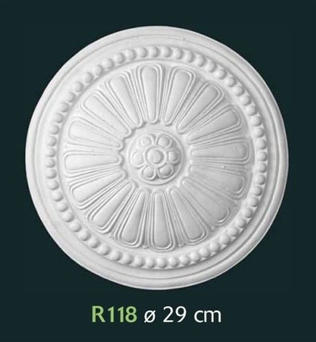 Rosone gesso bianco per - bianco,