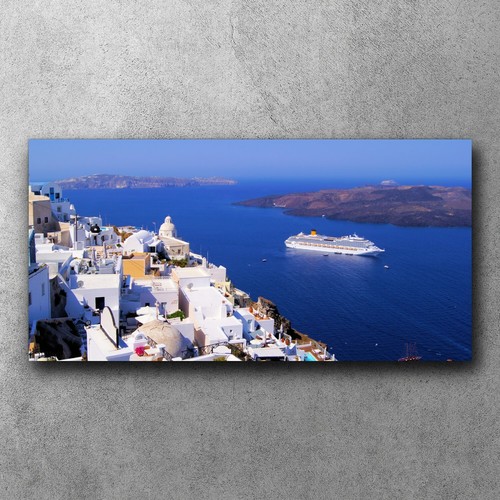 Panoramic view santorini - of,
