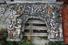 ANTICA GRANDE SCULTURA CAMINO