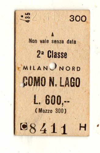 Biglietto ferroviario edmonson - biglietto,