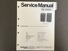 Technics SB-4500A (M) Manuale