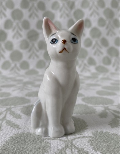 Vintage ceramic cat kitten - vintage,