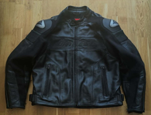 Giacca moto pelle traforata