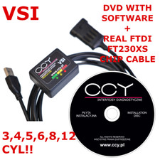 PRINS VSI 1 Diagnostica INTERFACCIA USB GPL GLP Cavo CNG + Software DVD