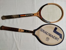Coppia Racchette Da Tennis Anni 70 Maxima Hurricane, Snauwaert Autografata 