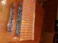 Casetta artigianale made in Venezuela 28x28 cm legno e terracotta fatta a mano