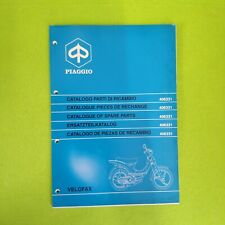 PIAGGIO VELOFAX MANUALE CATALOGO PARTI RICAMBIO VINTAGE SCOOTER 50 Epoca OFFICIN