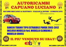 Gancio di traino estraibile per Fiat Panda II 4x4,Cross 169 03-12 + kit 7-poli