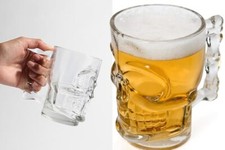 Boccale birra in vetro pesante