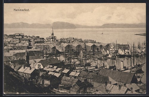 Cartolina hammerfest zona - zona, con