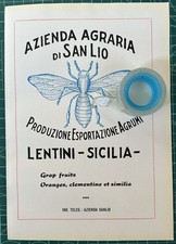 Rara Pubblicità Produzione Esportazione Agrumi di SAN LIO-Lentini del 1948