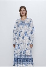 Zara Floreale Blu e Bianco