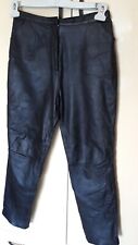 Pantaloni pelle uomo nero originale anni 80/90 vita alta black leather trousers