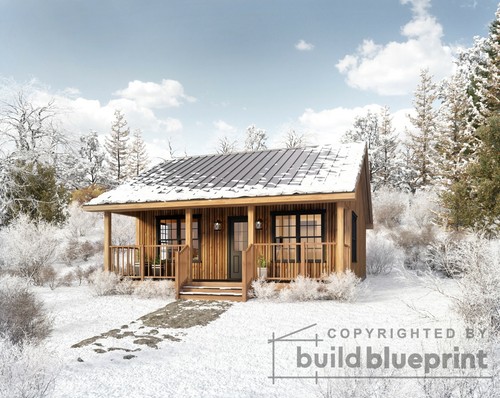 Piccola cabina legno 480sf - piccola,