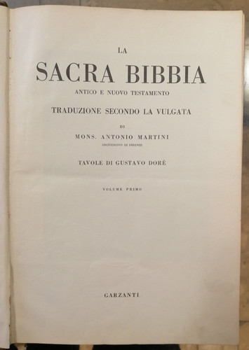Sacra bibbia volumi e 2 - la,