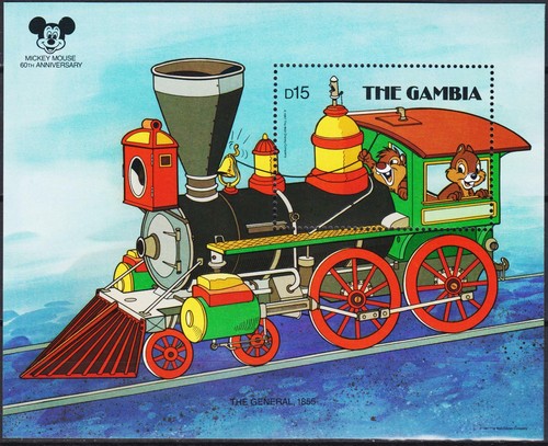 Gambia 1987 disney - disney, topolino