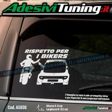 Adesivo Rispetto per i Bikers Peugeot 107 - Sticker Decal