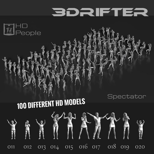 Figure spettatori miniature - figure,