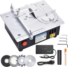 Mini Sega Da Tavolo,Sega Circolare Da Banco Regolabile a 7 Velocità Da 96W Sega 