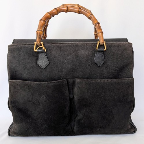 Borsa gucci bamboo - bamboo, scamosciata