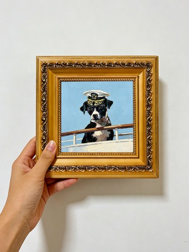 Cappello marinaio cane barca