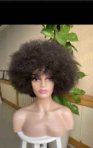Parrucche nere miste afro puff
