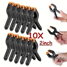 10PZ MORSETTI A MOLLA PINZA IN