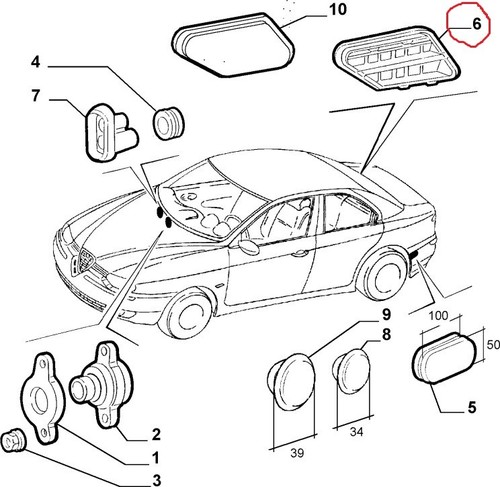 Alfa romeo 156 presa aria - 156,