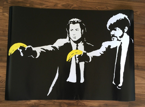 Banksy poster pulp fiction - banksy,
