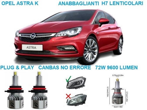 Kit luci led - h7, opel