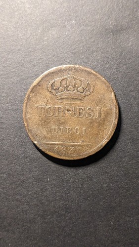 1839 tornesi dieci italia - 1839,