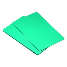 0.8mm Metallo Affari Carte,10pz Nome Carta Laser Incisione,Verde